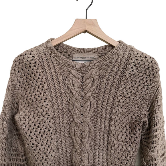 Golden Goose Chunky Knit Sweater – Taupe Brown Cozy Luxe – M - Picture 2 of 10